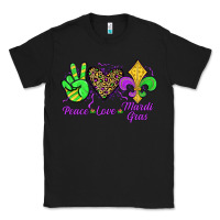 Black peace love mardi gras Classic Tee - JahusDesignShop