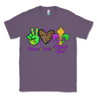 Lavender peace love mardi gras Classic Tee - JahusDesignShop