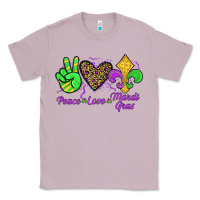 Lilac peace love mardi gras Classic Tee - JahusDesignShop