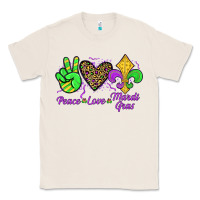 Natural peace love mardi gras Classic Tee - JahusDesignShop