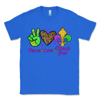 True Royal peace love mardi gras Classic Tee - JahusDesignShop