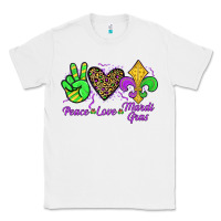 White peace love mardi gras Classic Tee - JahusDesignShop