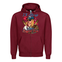 Burgundy I'll always be your biggest fan Baseball Zipper Hoodie - HowdyJamesFarm