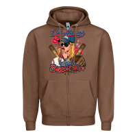 Chestnut I'll always be your biggest fan Baseball Zipper Hoodie - HowdyJamesFarm