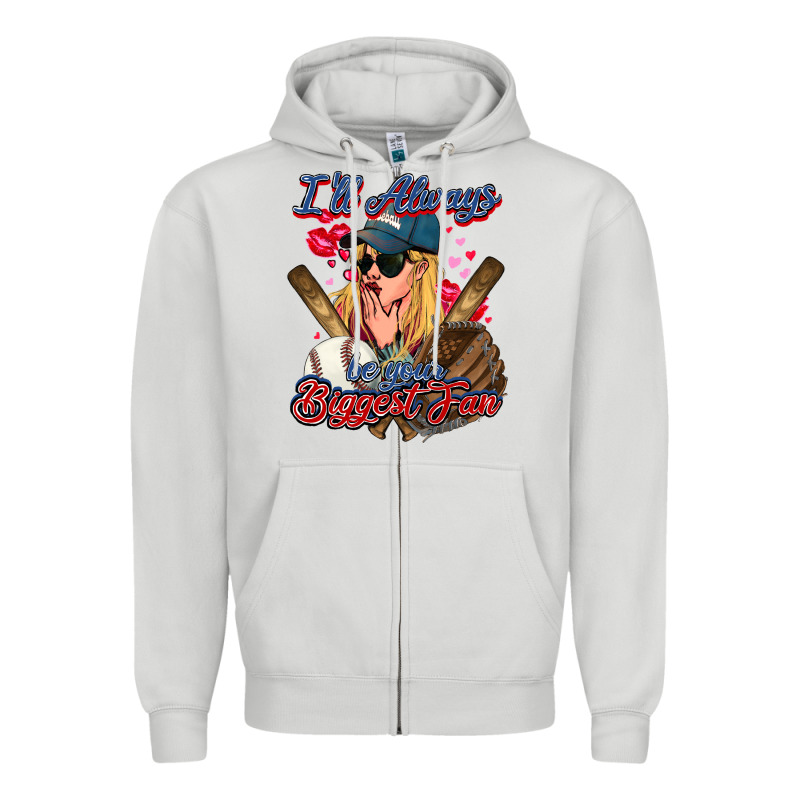 I'll Always Be Your Biggest Fan Baseball Zipper Hoodie by HowdyJamesFarm | Teevron