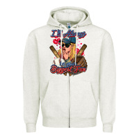 Oatmeal Heather I'll always be your biggest fan Baseball Zipper Hoodie - HowdyJamesFarm