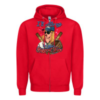 Red I'll always be your biggest fan Baseball Zipper Hoodie - HowdyJamesFarm