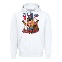 White I'll always be your biggest fan Baseball Zipper Hoodie - HowdyJamesFarm
