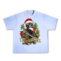 Grape Ice Merry Christmas skeleton with black cat Urban Heavy Tee - NancyCooperArtShop