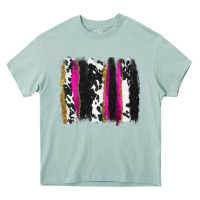 Arona cow , yellow and pink glitter brushstrokes Heavy Core Tee - AdoDesignShop