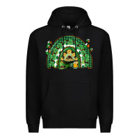 Black St. Patrick's rainbow Premium Hoodie - CowGirlArtShop