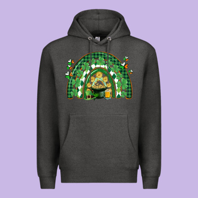 St. Patrick's Rainbow Premium Hoodie Designed By Cowgirlartshop