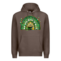 Coffee St. Patrick's rainbow Premium Hoodie - CowGirlArtShop