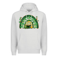 Dove Grey St. Patrick's rainbow Premium Hoodie - CowGirlArtShop