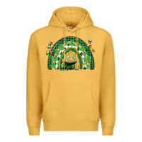Mustard St. Patrick's rainbow Premium Hoodie - CowGirlArtShop