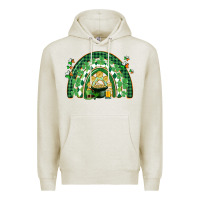 Oatmeal Heather St. Patrick's rainbow Premium Hoodie - CowGirlArtShop