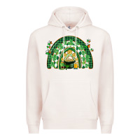 Pale Pink St. Patrick's rainbow Premium Hoodie - CowGirlArtShop