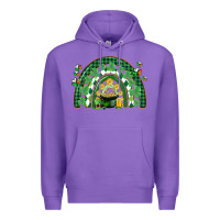 Purple St. Patrick's rainbow Premium Hoodie - CowGirlArtShop