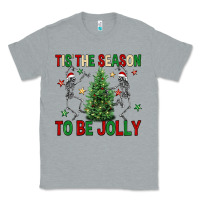 Heather Grey Tis' the season to be Jolly Classic Tee - NancyCooperArtShop