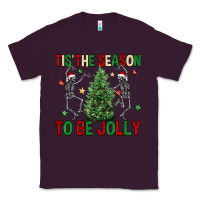 Plum Tis' the season to be Jolly Classic Tee - NancyCooperArtShop
