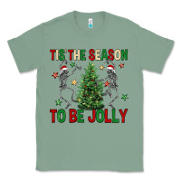 Sage Tis' the season to be Jolly Classic Tee - NancyCooperArtShop