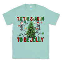 Seafoam Tis' the season to be Jolly Classic Tee - NancyCooperArtShop