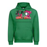Emerald Hair Stylist Your Textt Urban Hoodie - CowhideDigitalArt