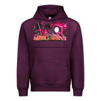 Mauve Wine Hair Stylist Your Textt Urban Hoodie - CowhideDigitalArt