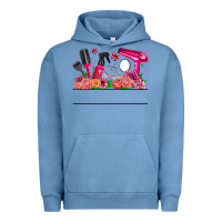 Pigment Pebble Blue Hair Stylist Your Textt Urban Hoodie - CowhideDigitalArt