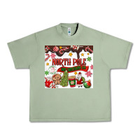 Oil Green North Pole Hot Chocolate christmas Urban Heavy Tee - MaliasSmallBusiness