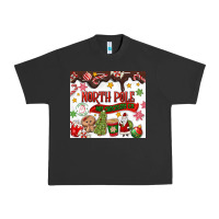 Pigment Black North Pole Hot Chocolate christmas Urban Heavy Tee - MaliasSmallBusiness