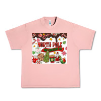 Salmon North Pole Hot Chocolate christmas Urban Heavy Tee - MaliasSmallBusiness