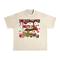 Sandshell North Pole Hot Chocolate christmas Urban Heavy Tee - MaliasSmallBusiness