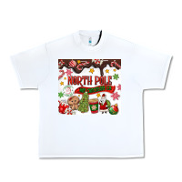 White North Pole Hot Chocolate christmas Urban Heavy Tee - MaliasSmallBusiness