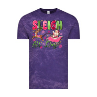 Cloud Purple sleigh all day Vintage Tee - MaliasSmallBusiness