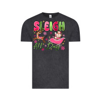 Vintage Black sleigh all day Vintage Tee - MaliasSmallBusiness