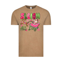 Vintage Coffee sleigh all day Vintage Tee - MaliasSmallBusiness