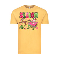 Vintage Mustard sleigh all day Vintage Tee - MaliasSmallBusiness