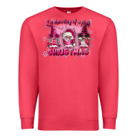 Cardinal i'm dreaming of a pink christmas Premium Sweatshirt - FaDigitalArtStudio