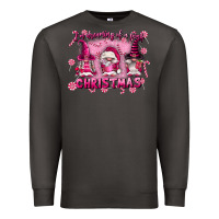 Smoke i'm dreaming of a pink christmas Premium Sweatshirt - FaDigitalArtStudio
