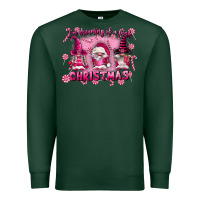 Sports Green i'm dreaming of a pink christmas Premium Sweatshirt - FaDigitalArtStudio