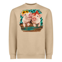 Mushroom Cute Couple Pigs Heavyweight Sweatshirt - Bettercallsaul