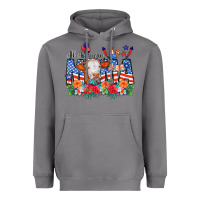Storm All American Mama Cow Flowers Heavyweight Hoodie - CowCowDesign