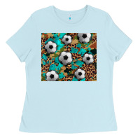 Baby Blue soccer Ladies Tee - Artiststas
