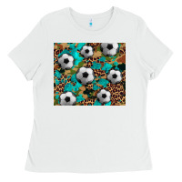 White soccer Ladies Tee - Artiststas