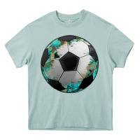 Arona western sport soccer camouflage turquoise pattern Heavy Core Tee - Artiststas
