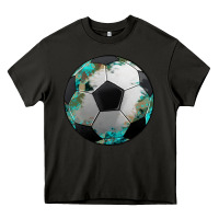 Asphalt western sport soccer camouflage turquoise pattern Heavy Core Tee - Artiststas