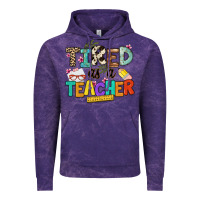 Cloud Purple tired as a teacher Vintage Hoodie - NancyCooperArtShop