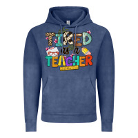 Vintage Denim tired as a teacher Vintage Hoodie - NancyCooperArtShop