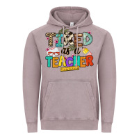Vintage Zinc tired as a teacher Vintage Hoodie - NancyCooperArtShop